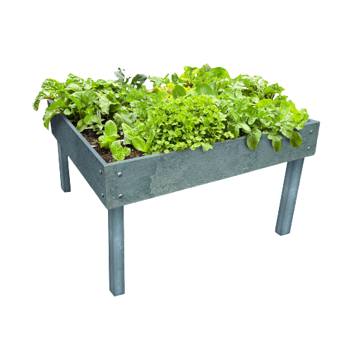 Moestuintafel op poten met 16 vakken