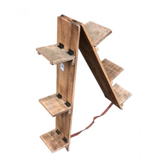 Opklapbare standaard voor 6 bloempotten